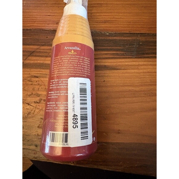 ARVAZALLIA Ultra CURL DEFINING Cream with ARGAN OIL 10.14 oz. 5/2027 - Picture 2 of 3